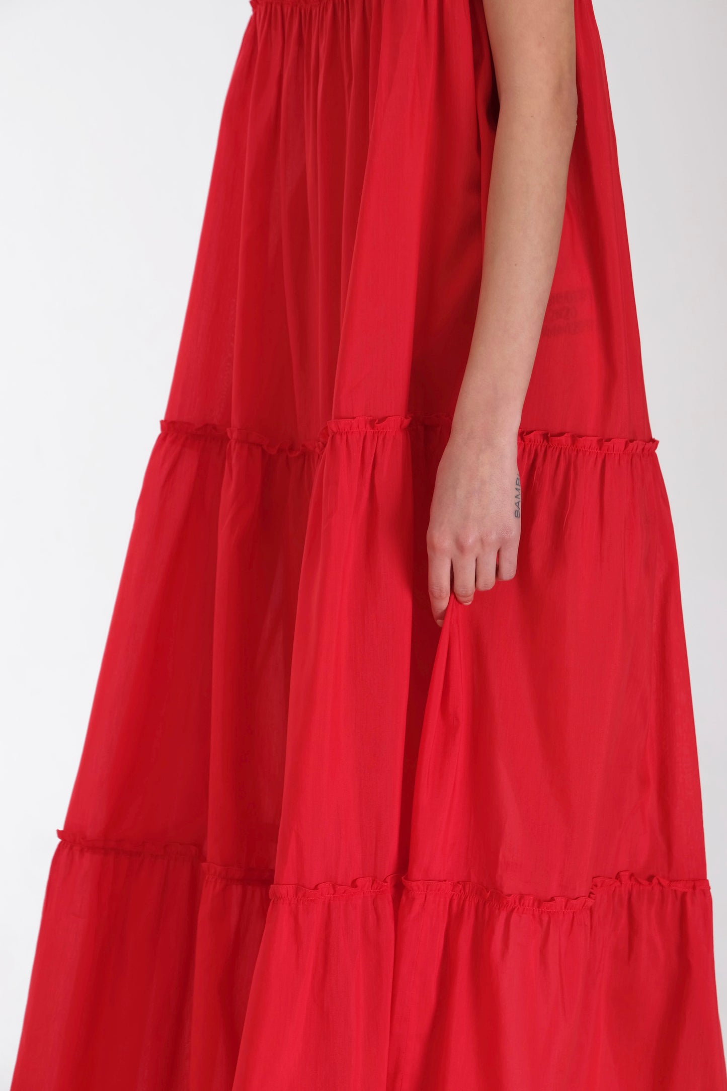 COTTON DRESS IN RED