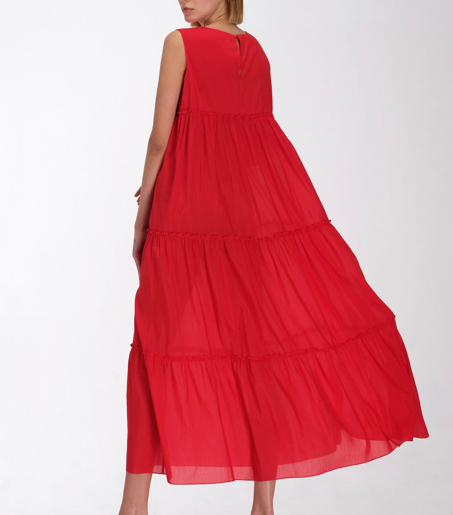COTTON DRESS IN RED